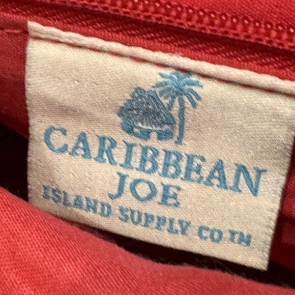 Caribbean Joe Flamingo Floral Print Crossbody Bag 11x10in like new - Picture 7 of 11